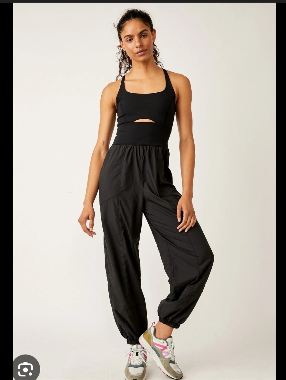 As Revival Black Women’s Jumpsuit with Front Cutout
